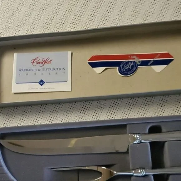 GUMP'S Carvel Hall‎ Made in USA 2 piece Carving Knife and Fork - Picture 8 of 11